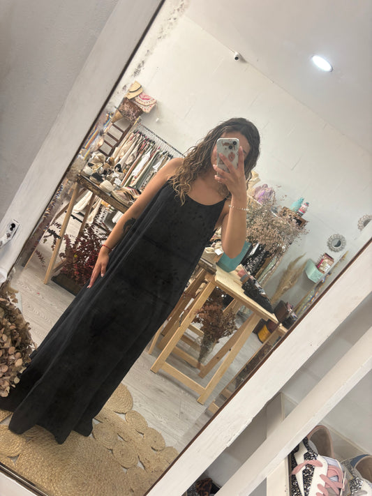 Vestido preto costas abertas