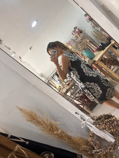 Vestido estampado étnico