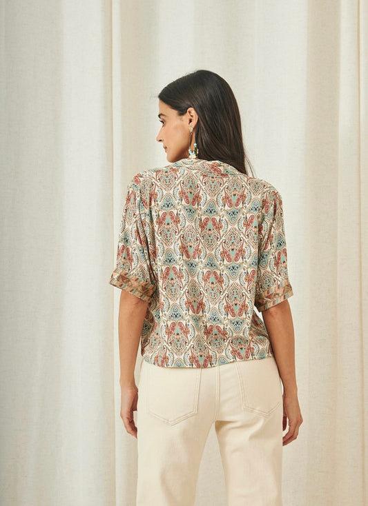 Camisa de manga corta con estampado paisley GF.kanak