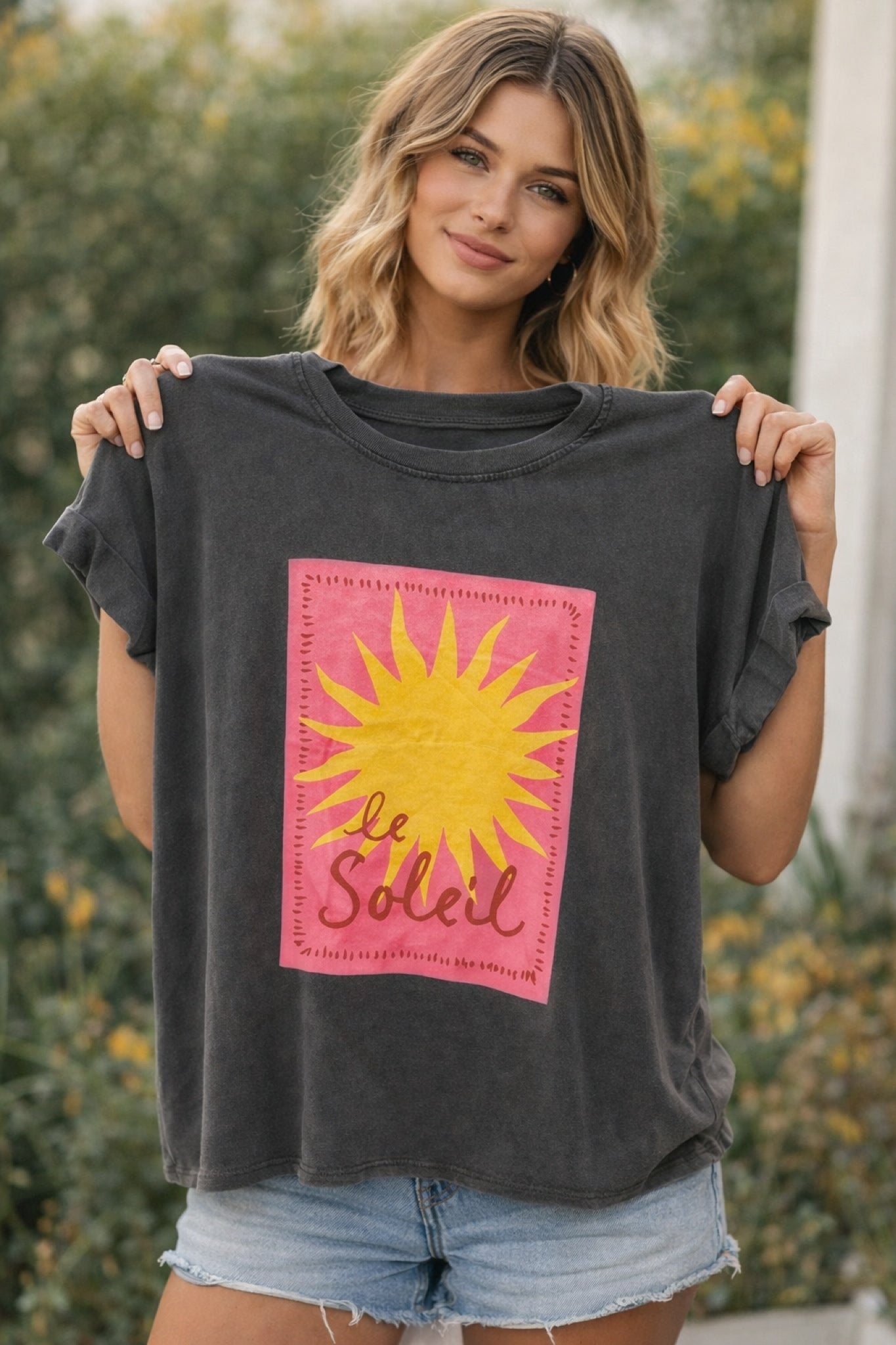 Tshirt cinza LE SOLEIL