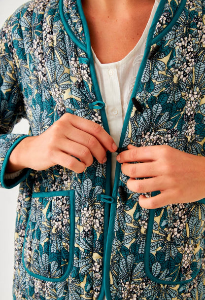 Casaco turquesa estampado CS.Acrux