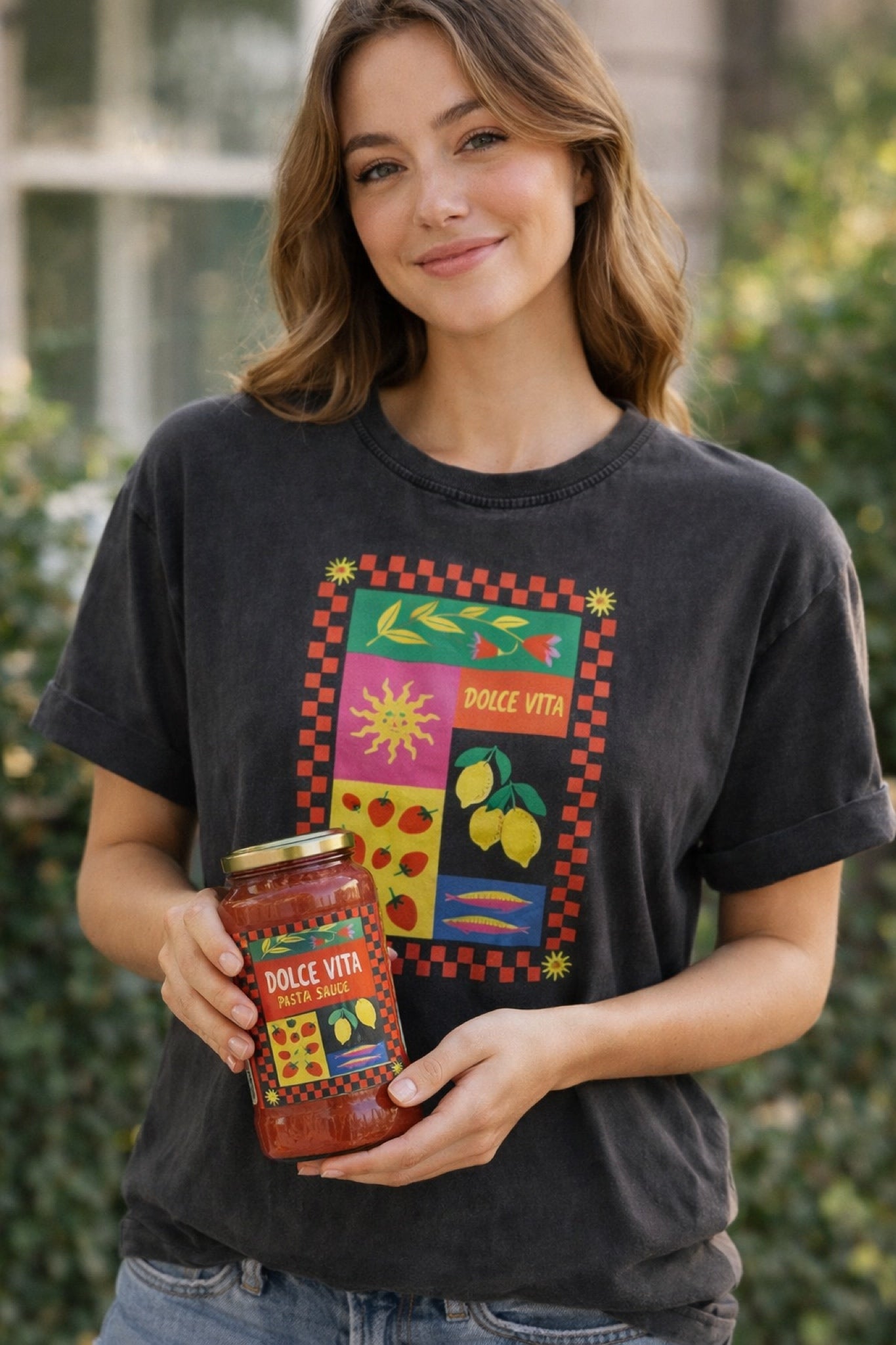 Tshirt branca com estampado