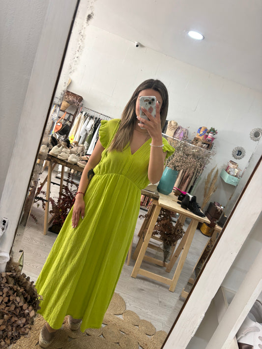 Vestido algodão lima