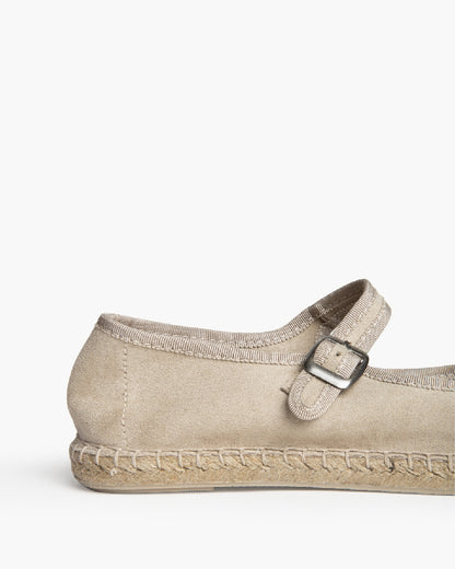 Mary Jane camurça taupe